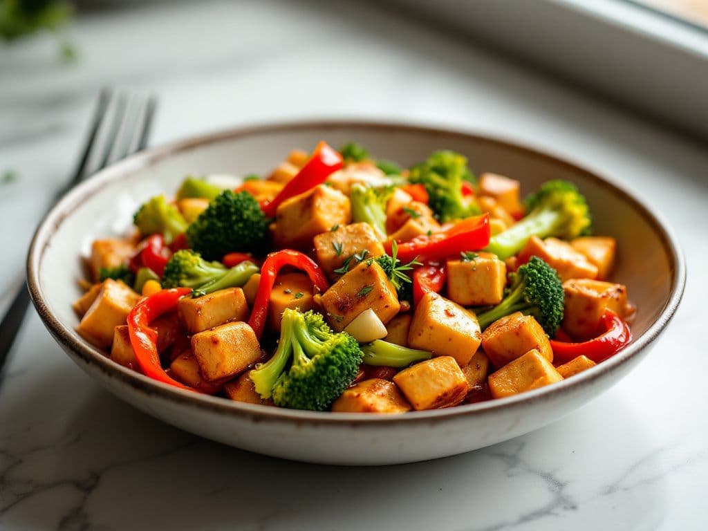 Spicy Korean Tofu Stir-Fry
