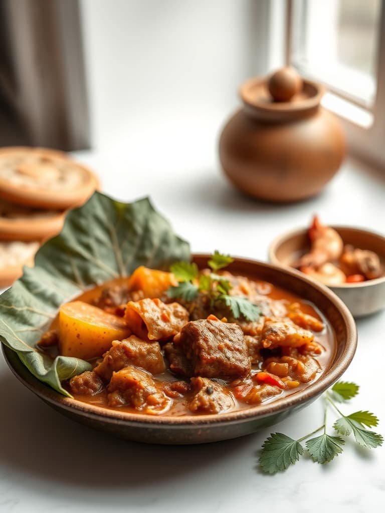 Liberian Palaver Sauce (Jute Leaf Stew)