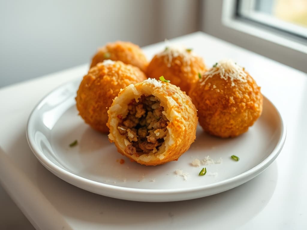 Crispy Sicilian Arancini (Rice Balls)