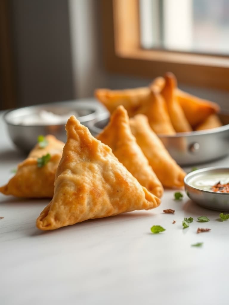 Crispy Punjabi Samosas (from scratch)