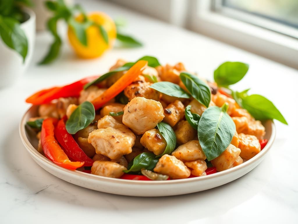 Thai Basil Chicken Stir-Fry