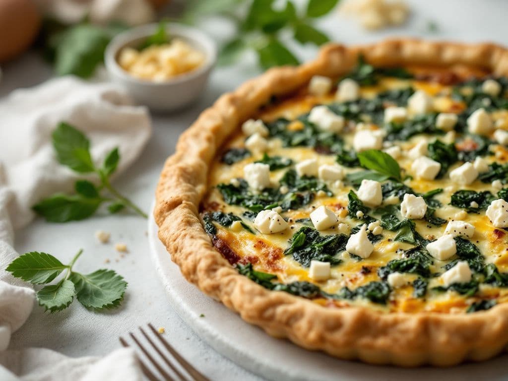 Savory Spinach and Feta Quiche