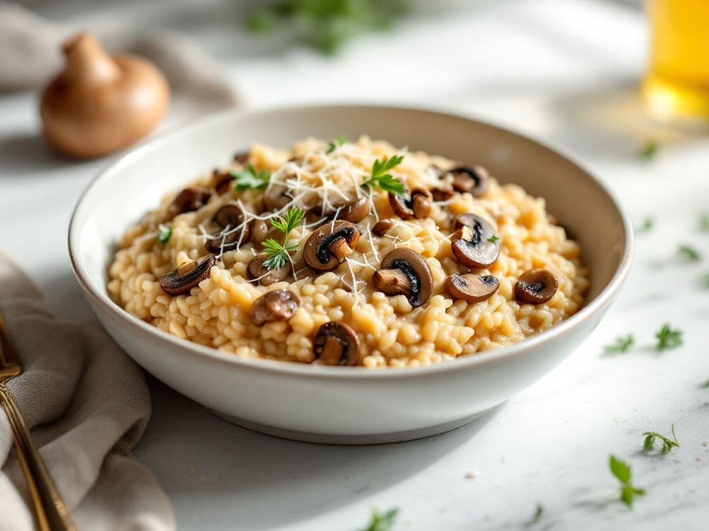 Mushroom Risotto with Parmesan