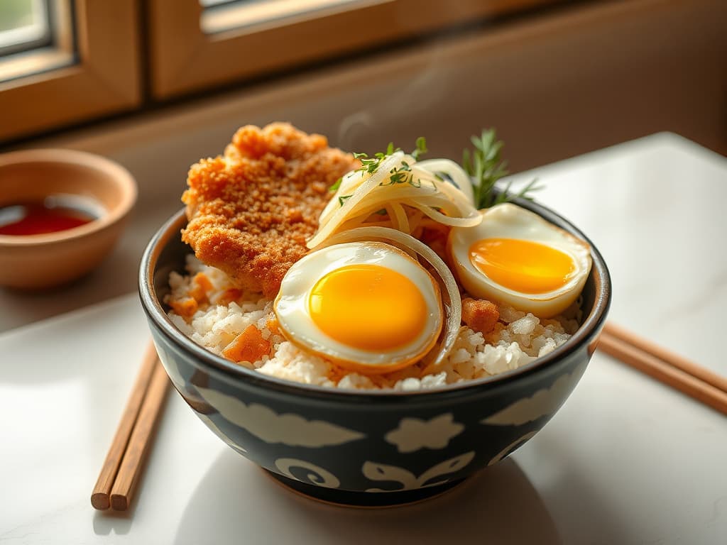 Classic Katsudon (Pork Cutlet Rice Bowl)