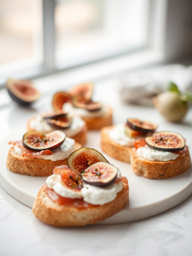Fig, Prosciutto, and Goat Cheese Crostini