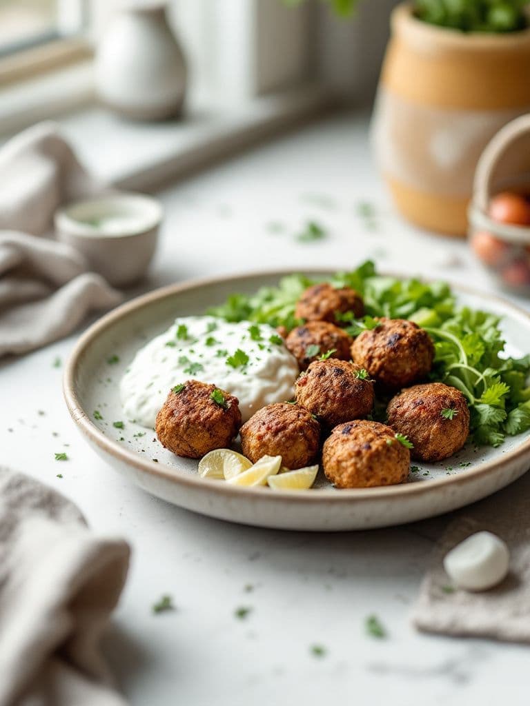 Spiced Lamb Kofta with Tzatziki