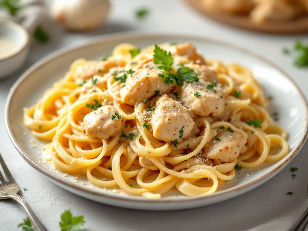 Creamy Garlic Chicken Pasta