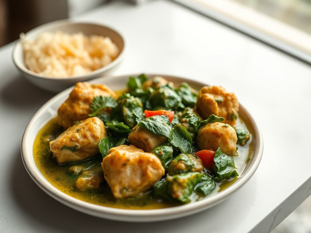 Aromatic Chicken Saagwala (Spinach Chicken)