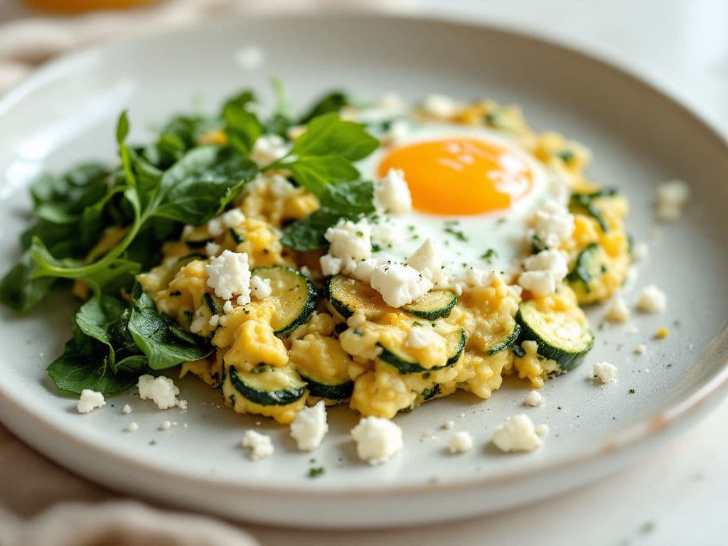 Zucchini and Egg White Scramble