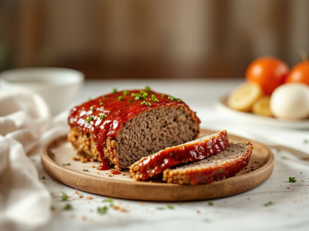 Classic American Meatloaf with Glaze
