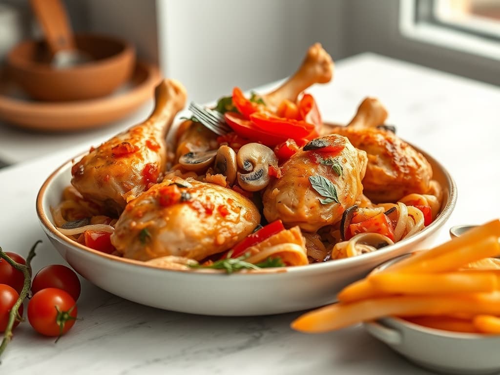 Pollo alla Cacciatora (Hunter's Chicken)