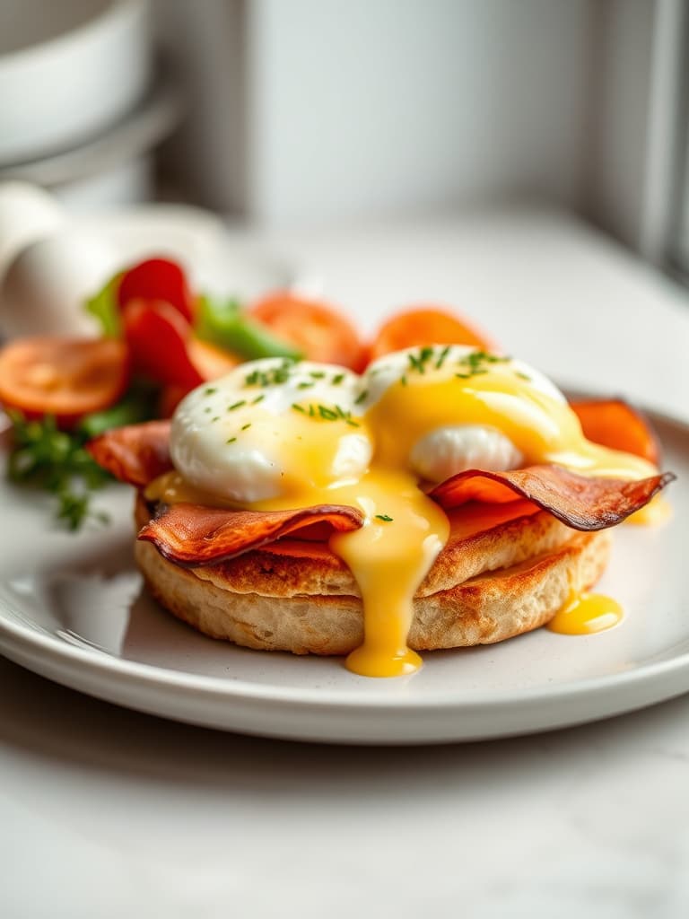 Classic Eggs Benedict with Velvety Hollandaise