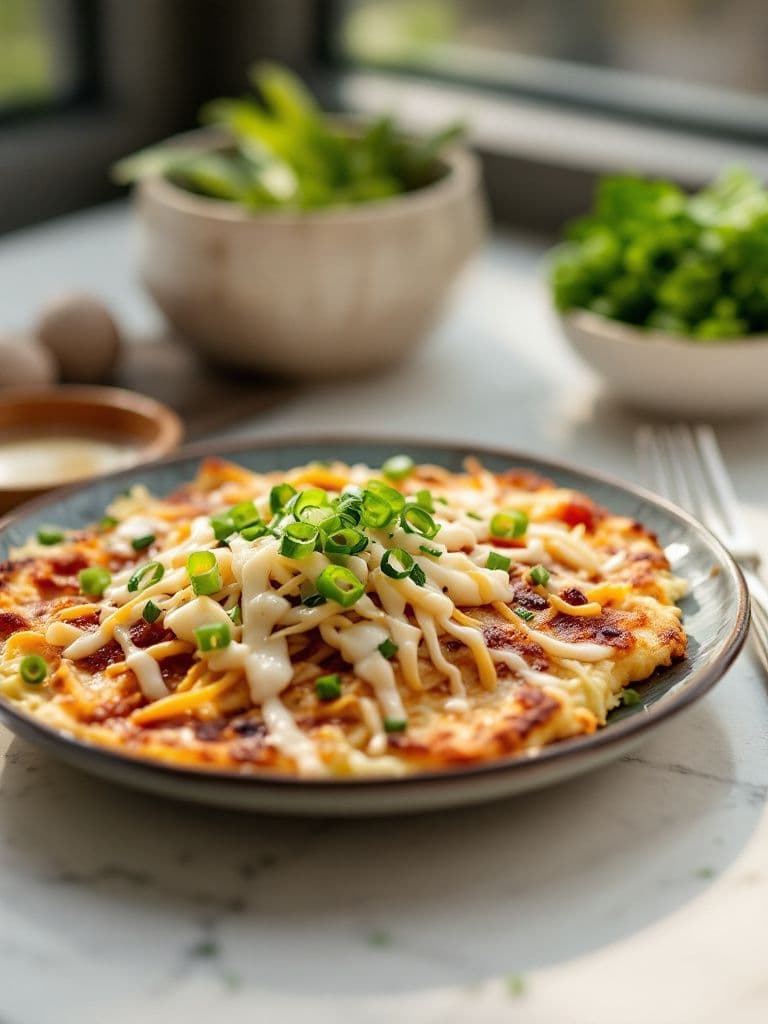 Okonomiyaki (Japanese Savory Pancake)
