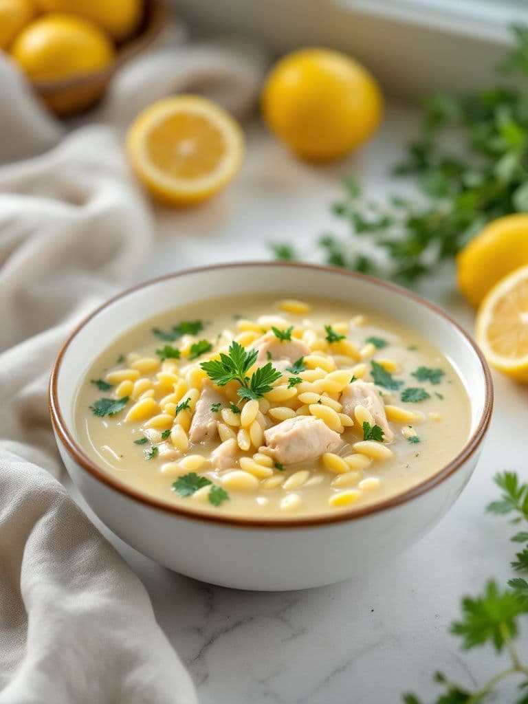 Greek Lemon Chicken Soup (Avgolemono)