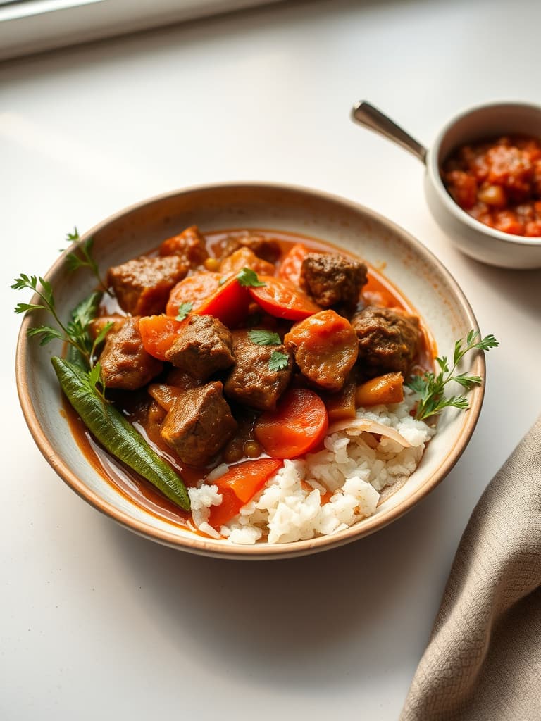 Hearty Lamb and Okra Stew (Bamia)