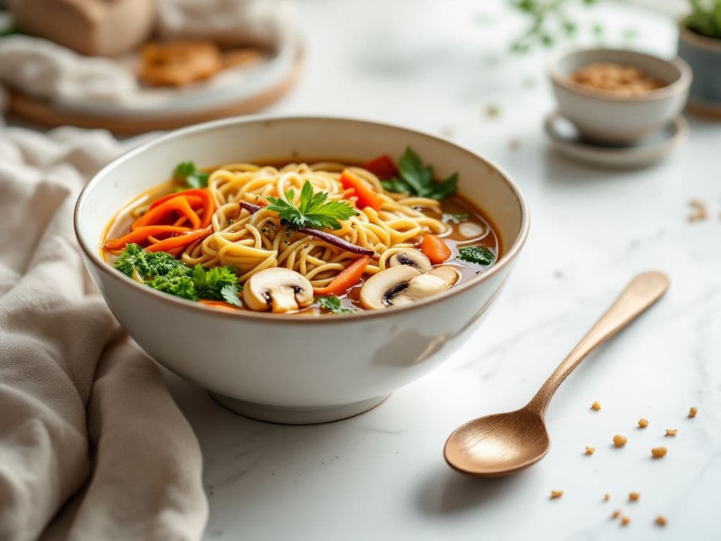 Vegetable Ramen Noodle Soup