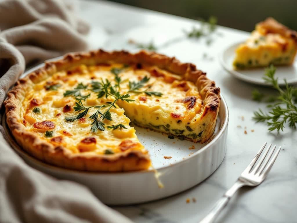 Leek and Gruyère Quiche
