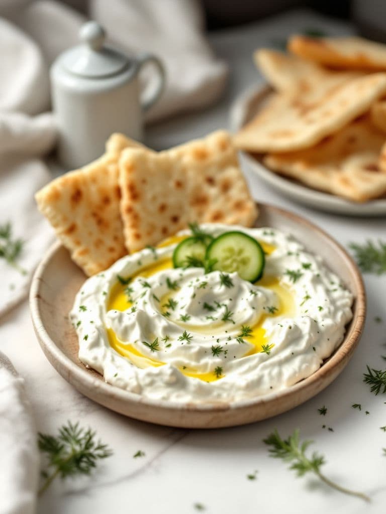 Classic Greek Tzatziki with Pita