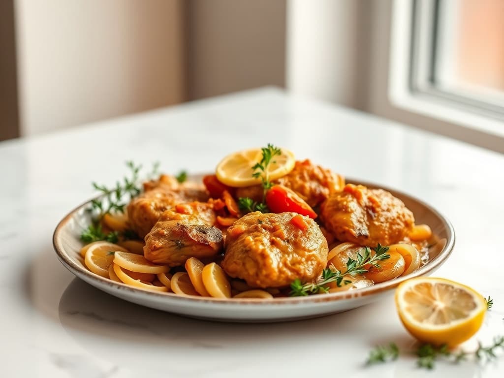 Tangy Senegalese Yassa Poulet (Lemon Onion Chicken)