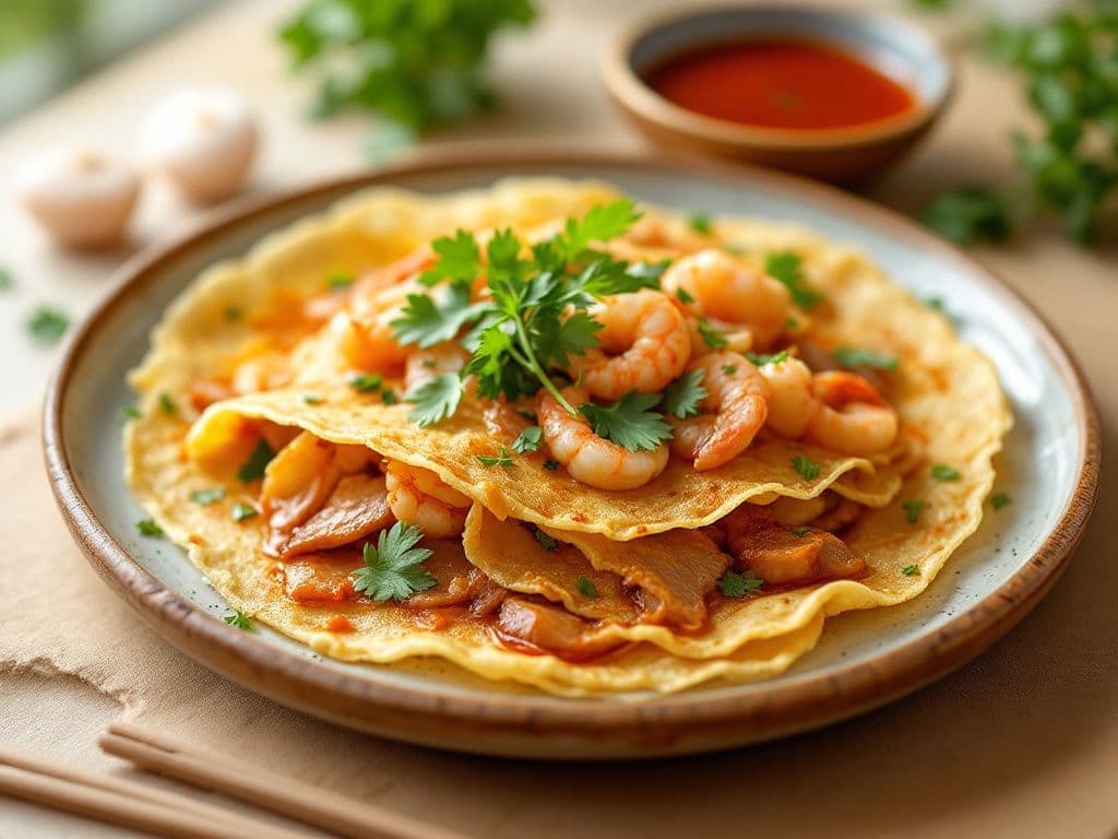 Bánh Xèo (Vietnamese Sizzling Crepes)