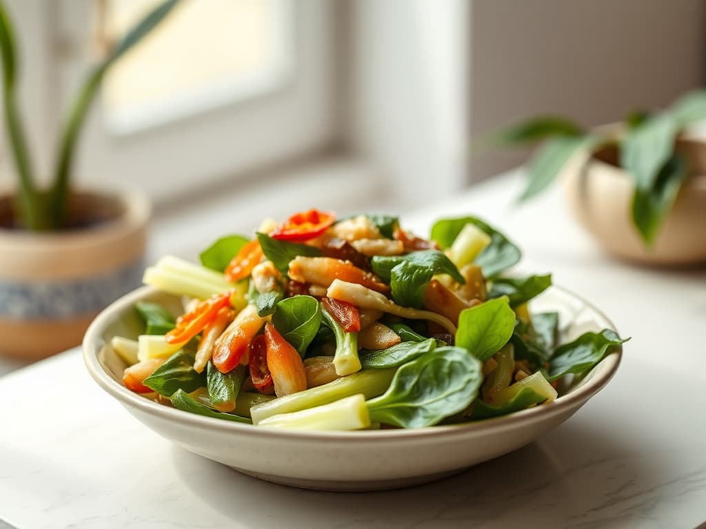 Ginger Garlic Bok Choy Stir-Fry
