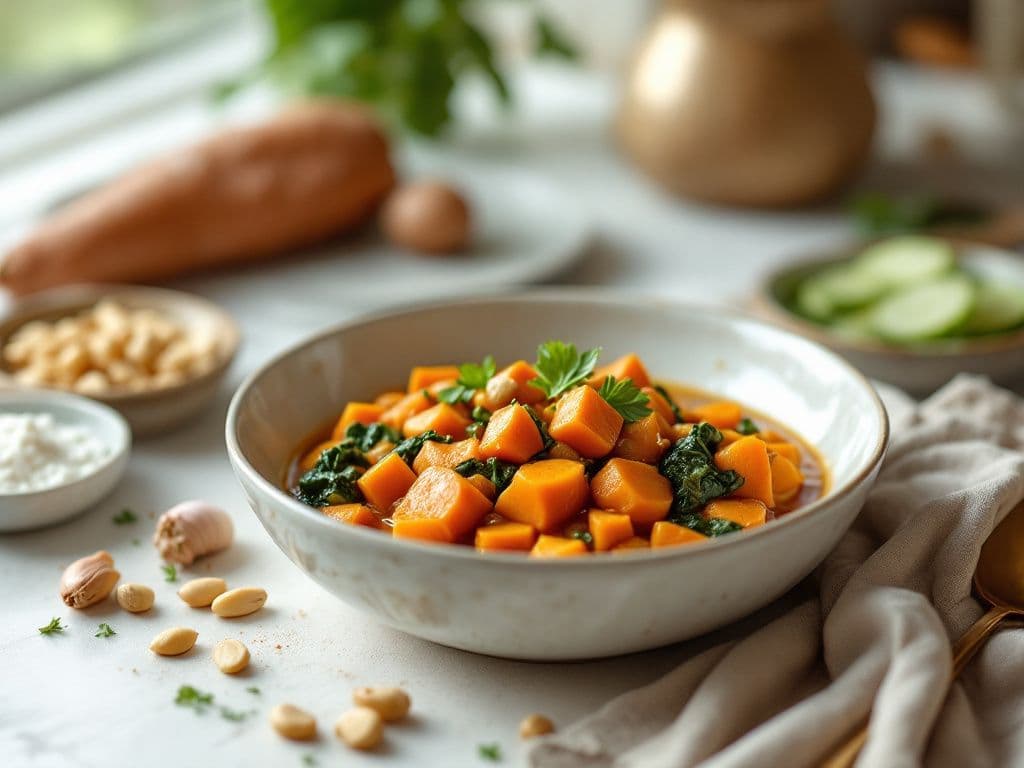 Peanut Stew with Sweet Potatoes