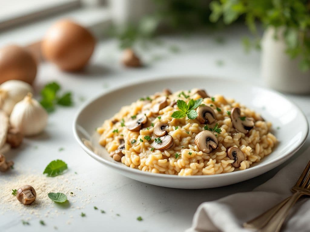 Creamy Italian Mushroom Risotto