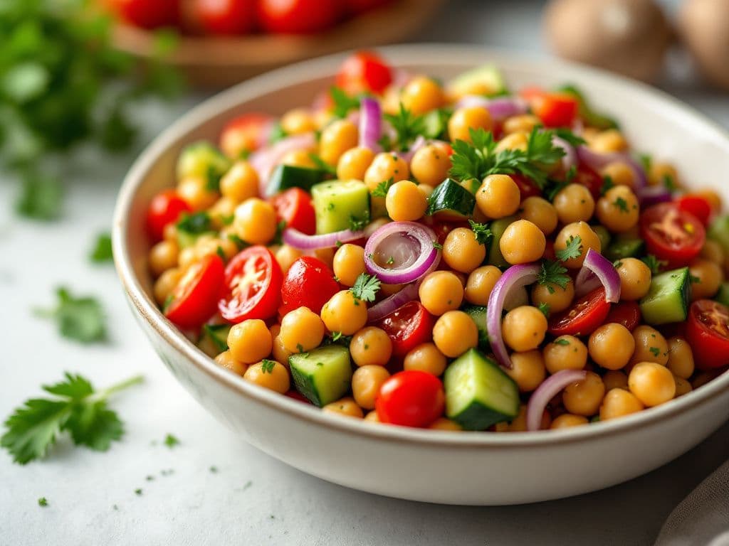 Middle Eastern Chickpea Salad