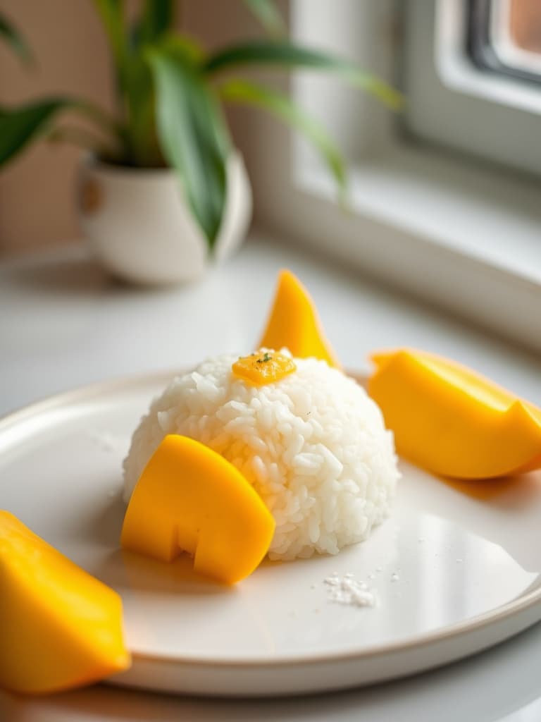 Sweet Mango Sticky Rice (Khao Niao Mamuang)