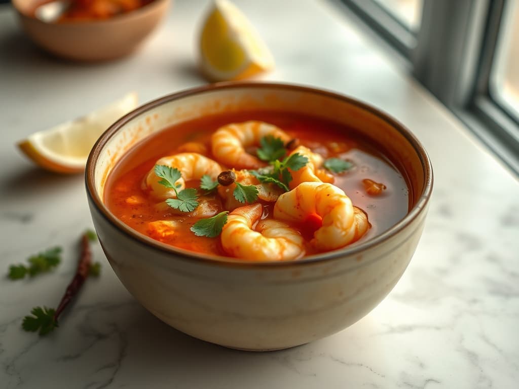 Spicy Caldo de Camaron (Shrimp Soup)
