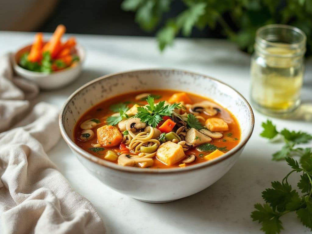 Vegetarian Tom Yum Soup