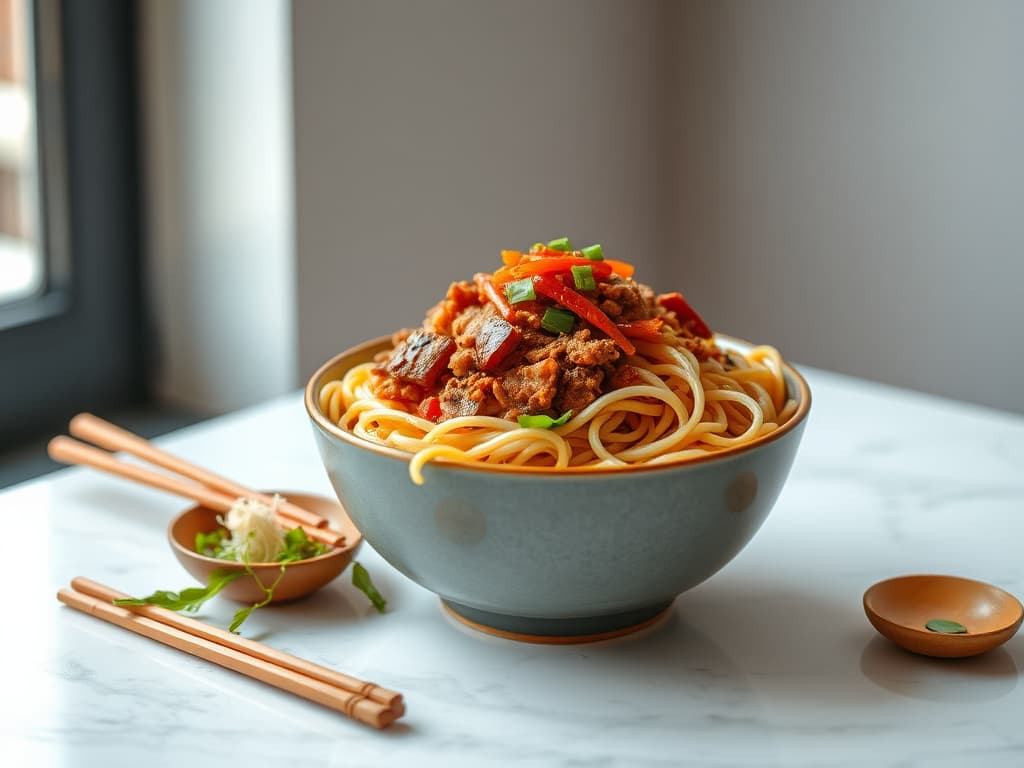 Spicy Szechuan Dan Dan Noodles (Dandan Mian)
