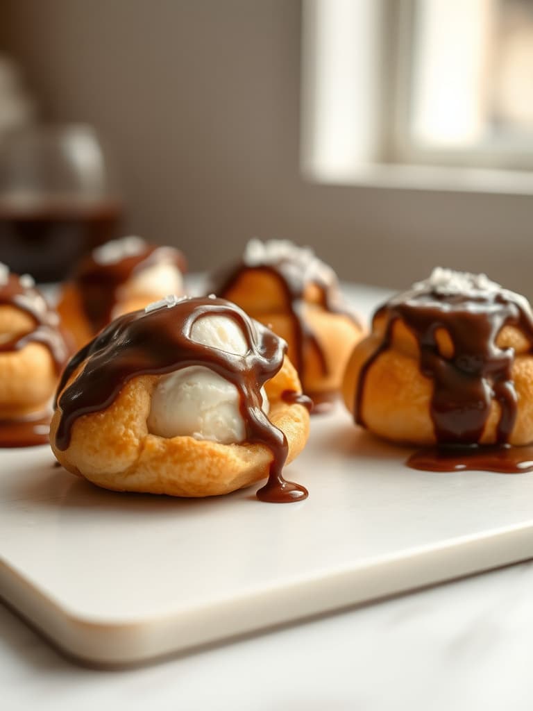 Profiteroles au Chocolat