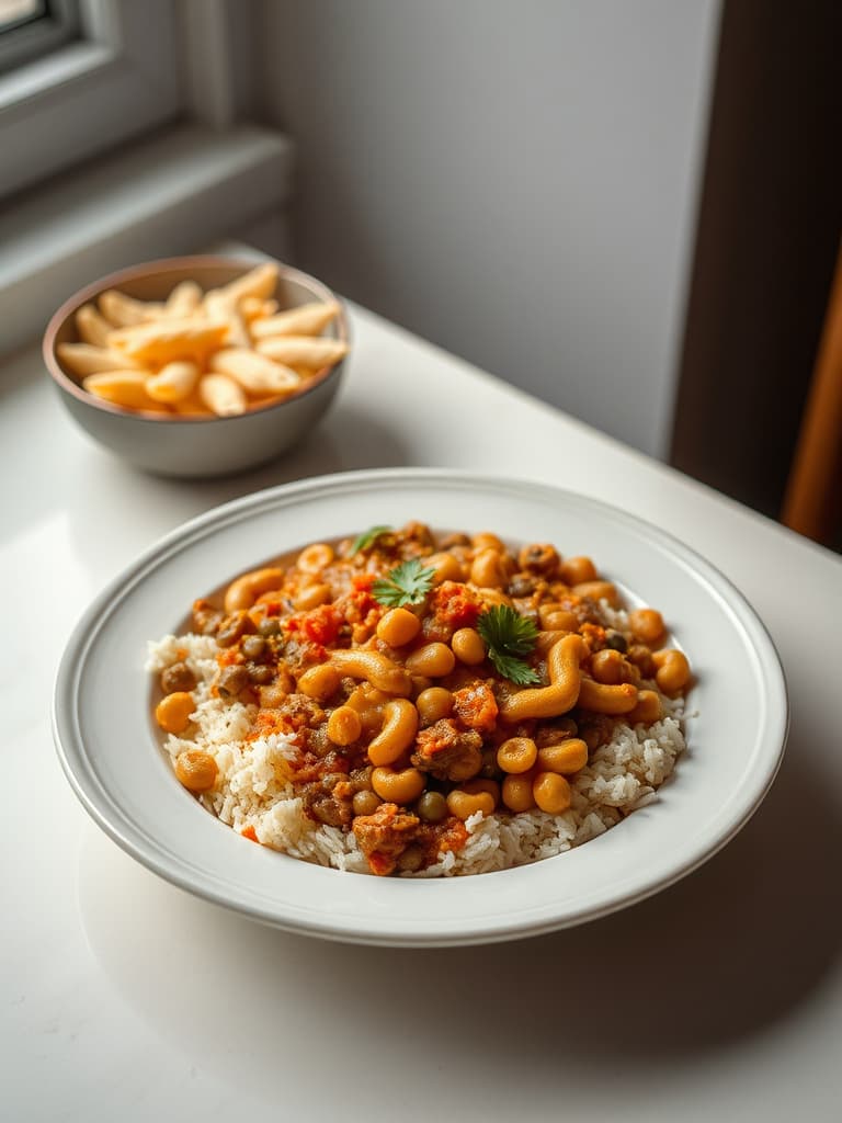 Hearty Egyptian Koshary (Vegan Street Food)