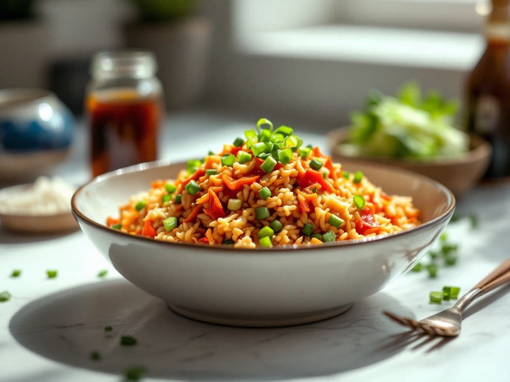 Spicy Kimchi Fried Rice
