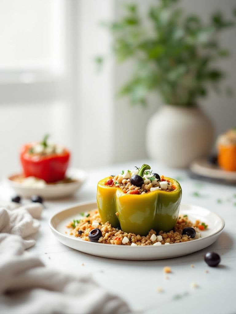 Mediterranean Stuffed Bell Peppers