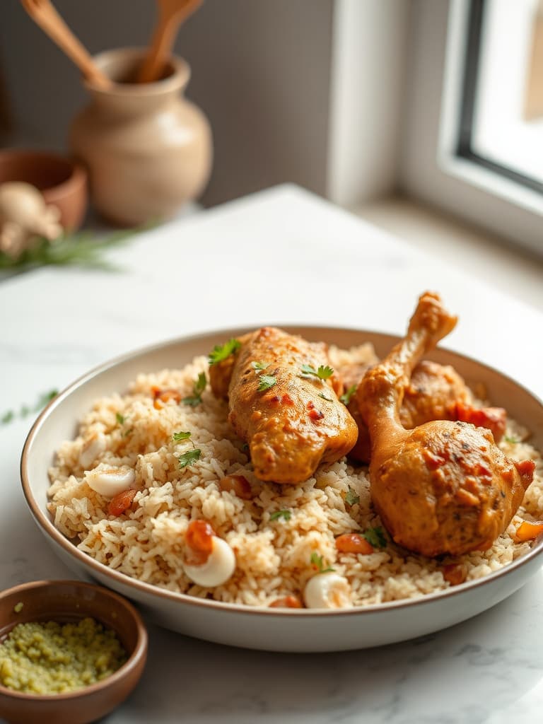 Fragrant Yemenite Chicken Mandi (Rice & Spices)