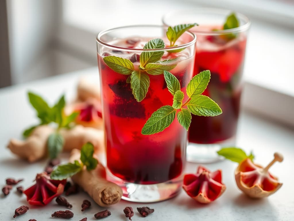 Senegalese Bissap Juice (Hibiscus Drink)