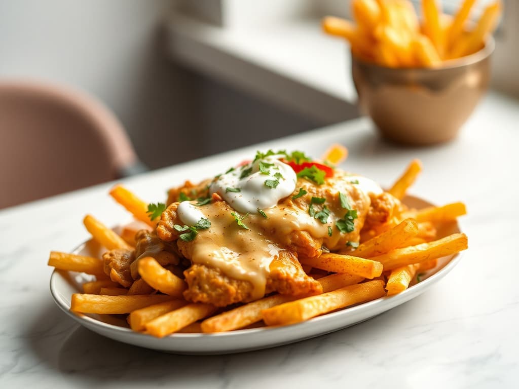 Indian Butter Chicken Poutine