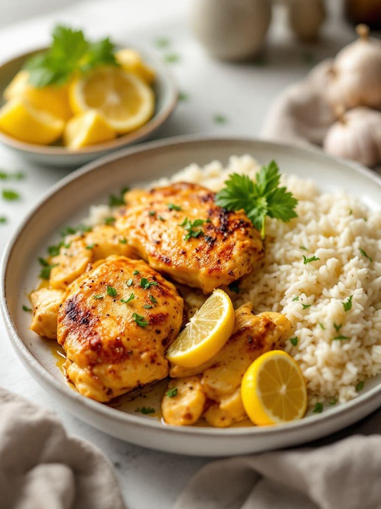 Lemon Garlic Peruvian Chicken