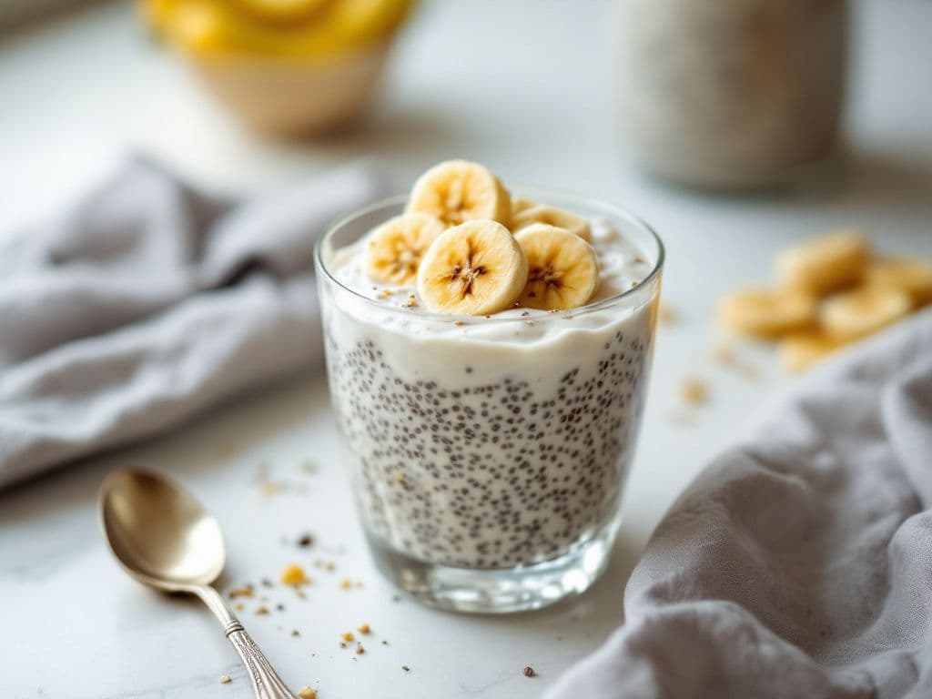 Banana Coconut Chia Pudding