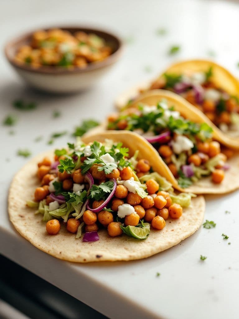 Spicy Chickpea Tacos