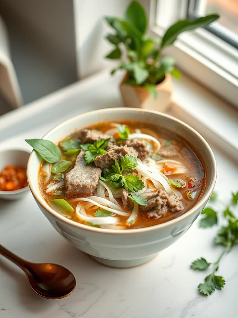 Vietnamese Pho with Beef