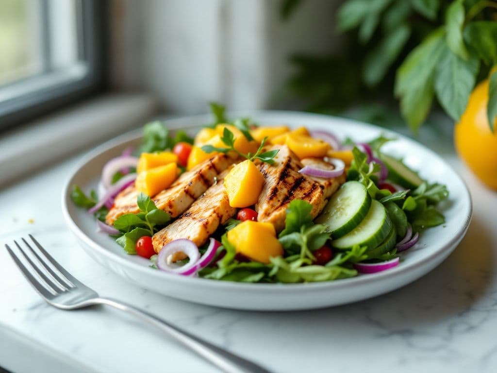 Caribbean Mango Chicken Salad