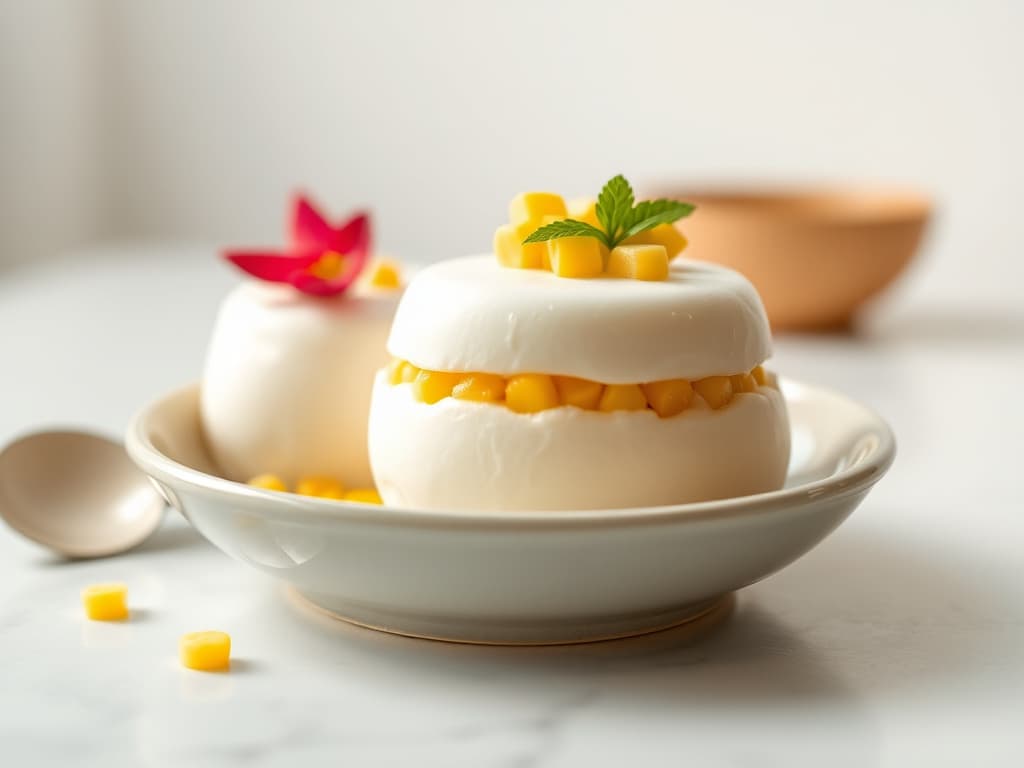 Creamy Coconut Pudding with Corn (Khanom Thuai)