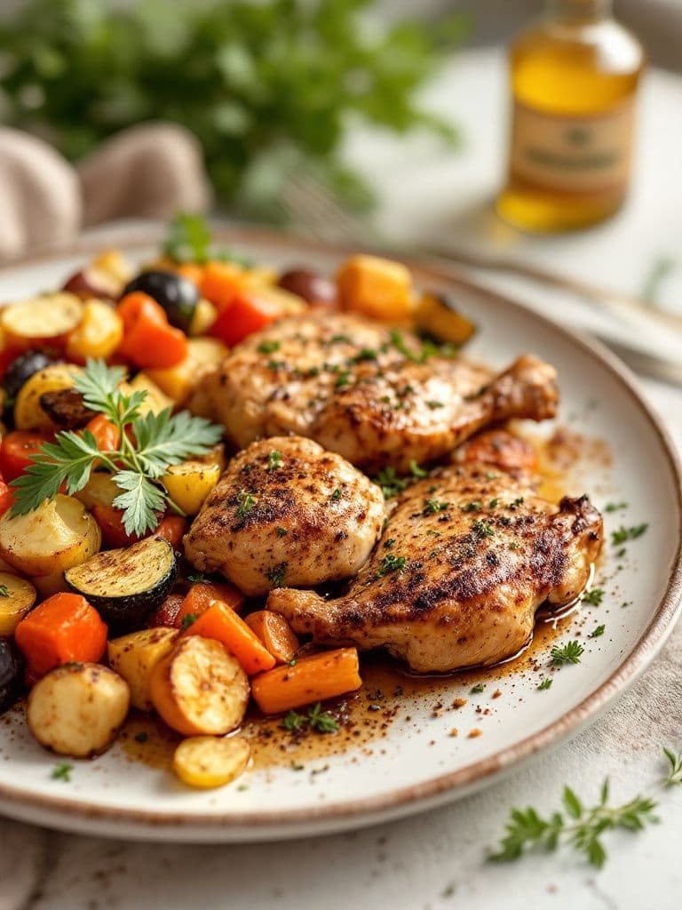 Zaatar Chicken with Roasted Vegetables