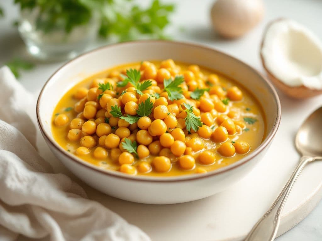 Chickpea Curry with Coconut Milk