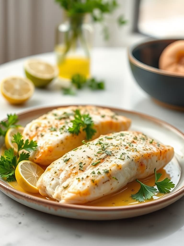 Quick & Easy Baked Fish with Lime and Herbs
