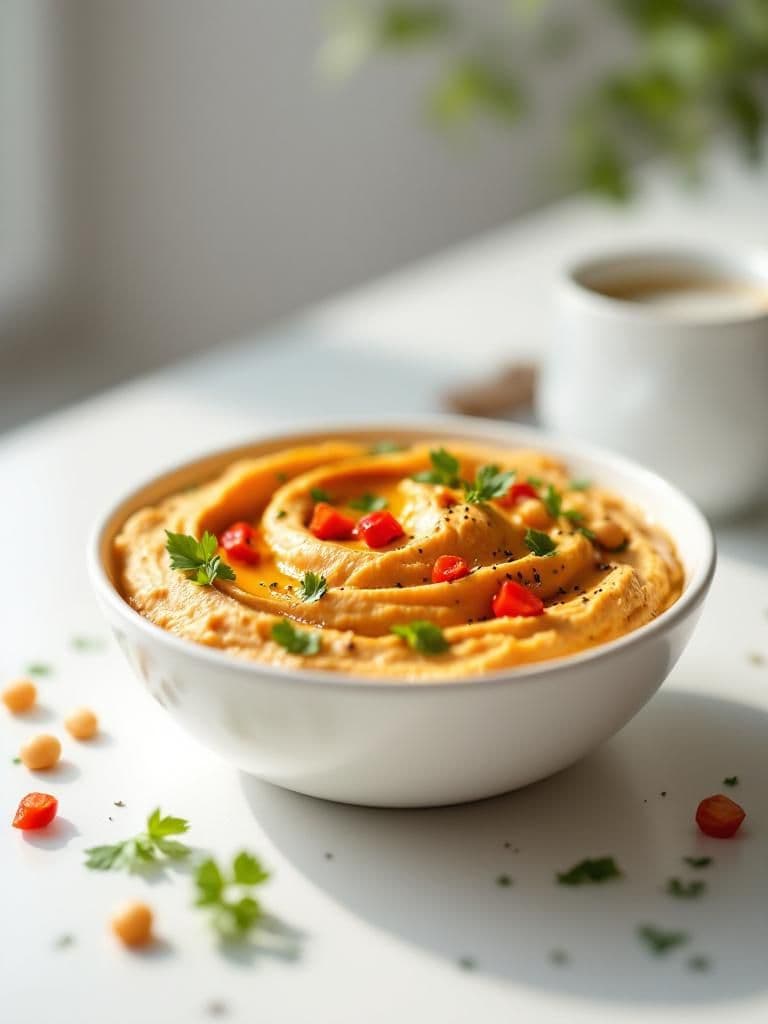 Hummus with Roasted Red Peppers