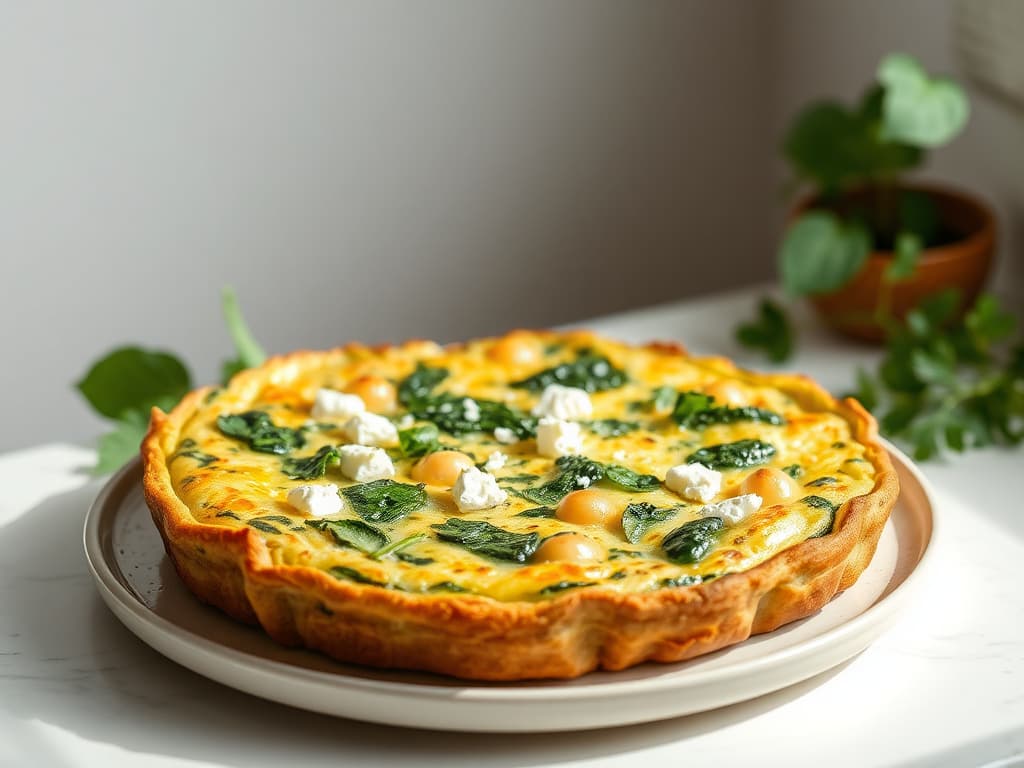 Frittata with Spinach and Feta